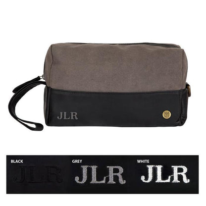 The Classic Canvas Wash Bag - Dopp Kit - GroomsDay