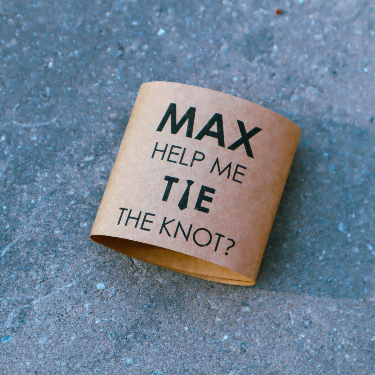 The Knotty Proposal - Groovy Threads - GroomsDay
