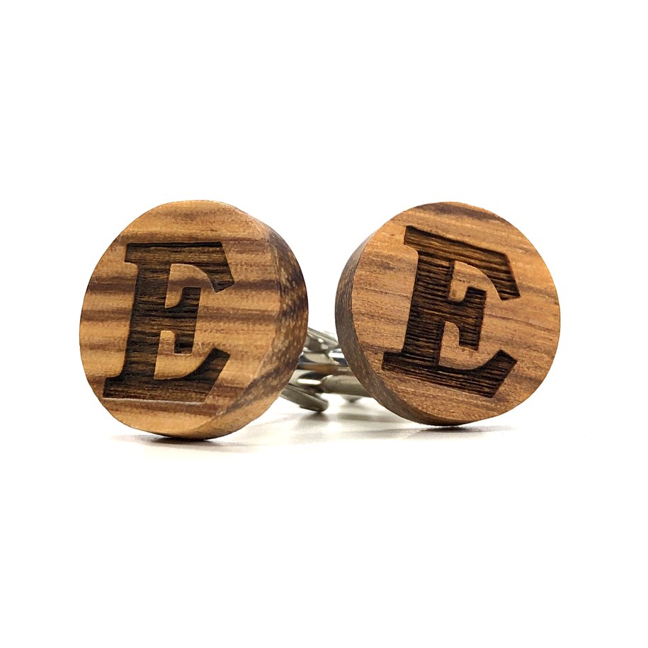 Tigerwood Groomsman Watch & Cufflinks Set