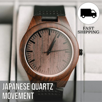 Unique Personalized Personalized Keepsake Wood Watch Customized Watches Gifts for Men by Groovy Guy