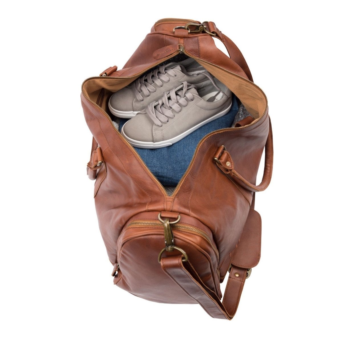 Luxury Leather Duffle - Duffel Bags - GroomsDay