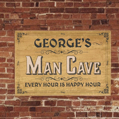 Fellas' Fortress Leatherette Man Cave Sign - Pub Signs - GroomsDay