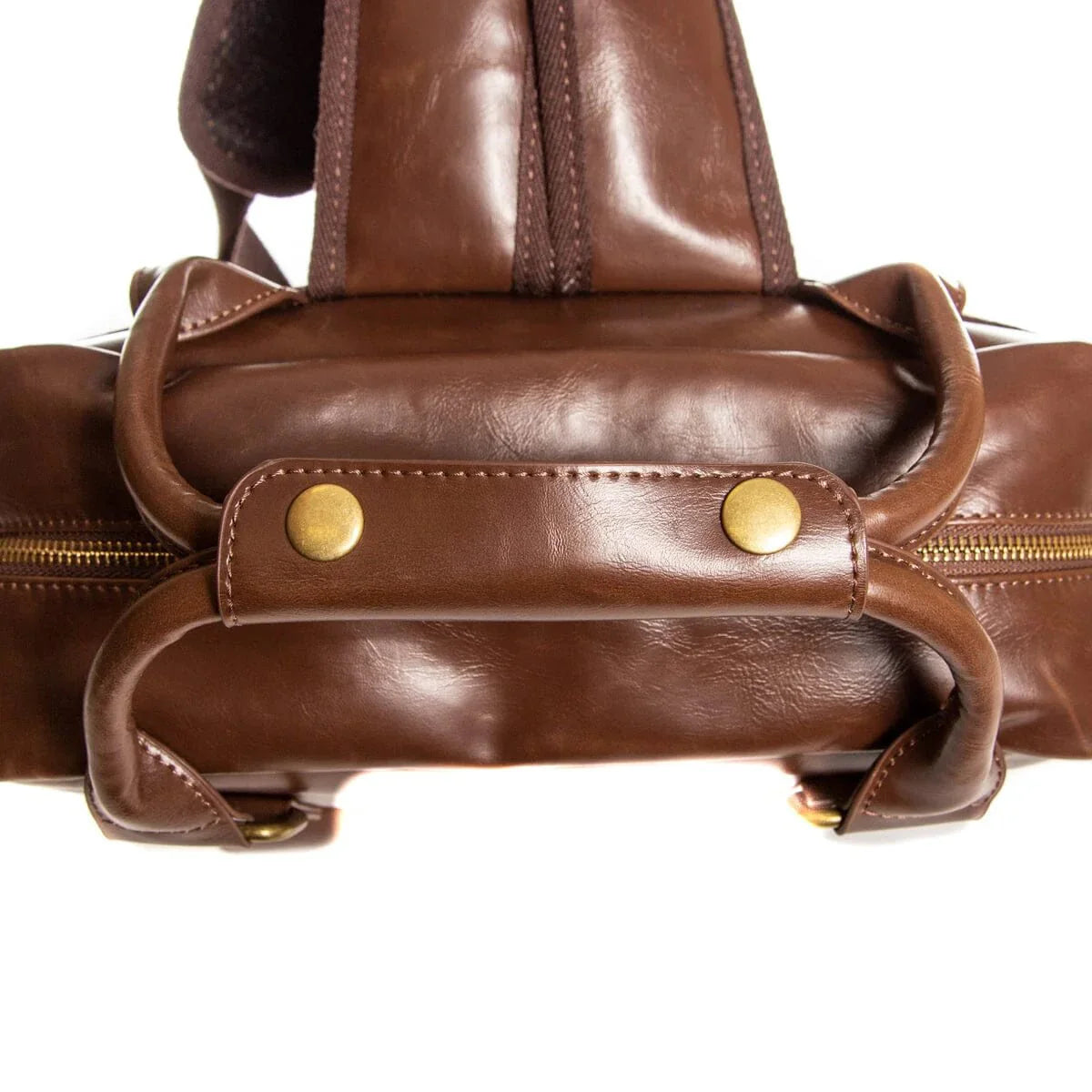 Unique Personalized Luxe Leather Laptop Backpack Customized Duffel Bags Gifts for Men by Groovy Guy