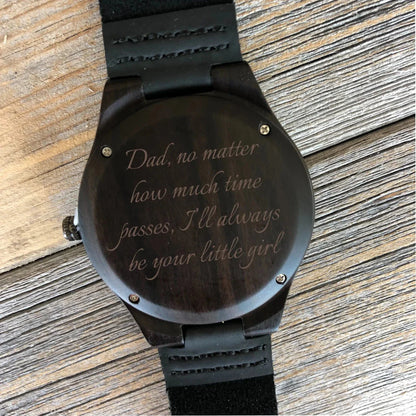 Elegant Personalized Men's Wood Watch - Anniversary - GroomsDay