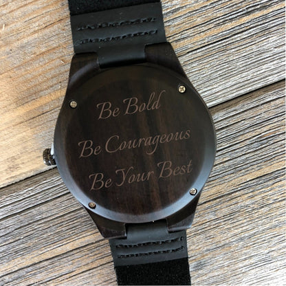 Unique Personalized Personalized Keepsake Wood Watch Customized Watches Gifts for Men by Groovy Guy