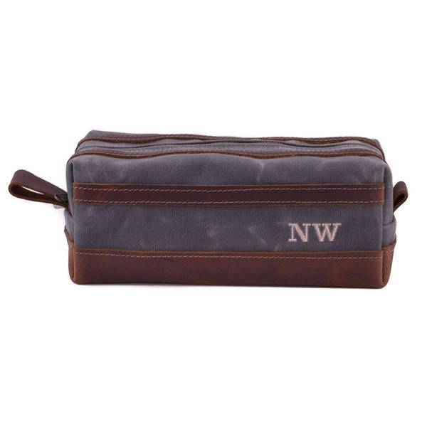 Wax Canvas Toiletry Travel Bag / Dopp Kit - Dopp Kit - GroomsDay
