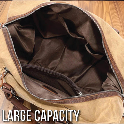 Personalized Waxed Canvas Weekender Bag