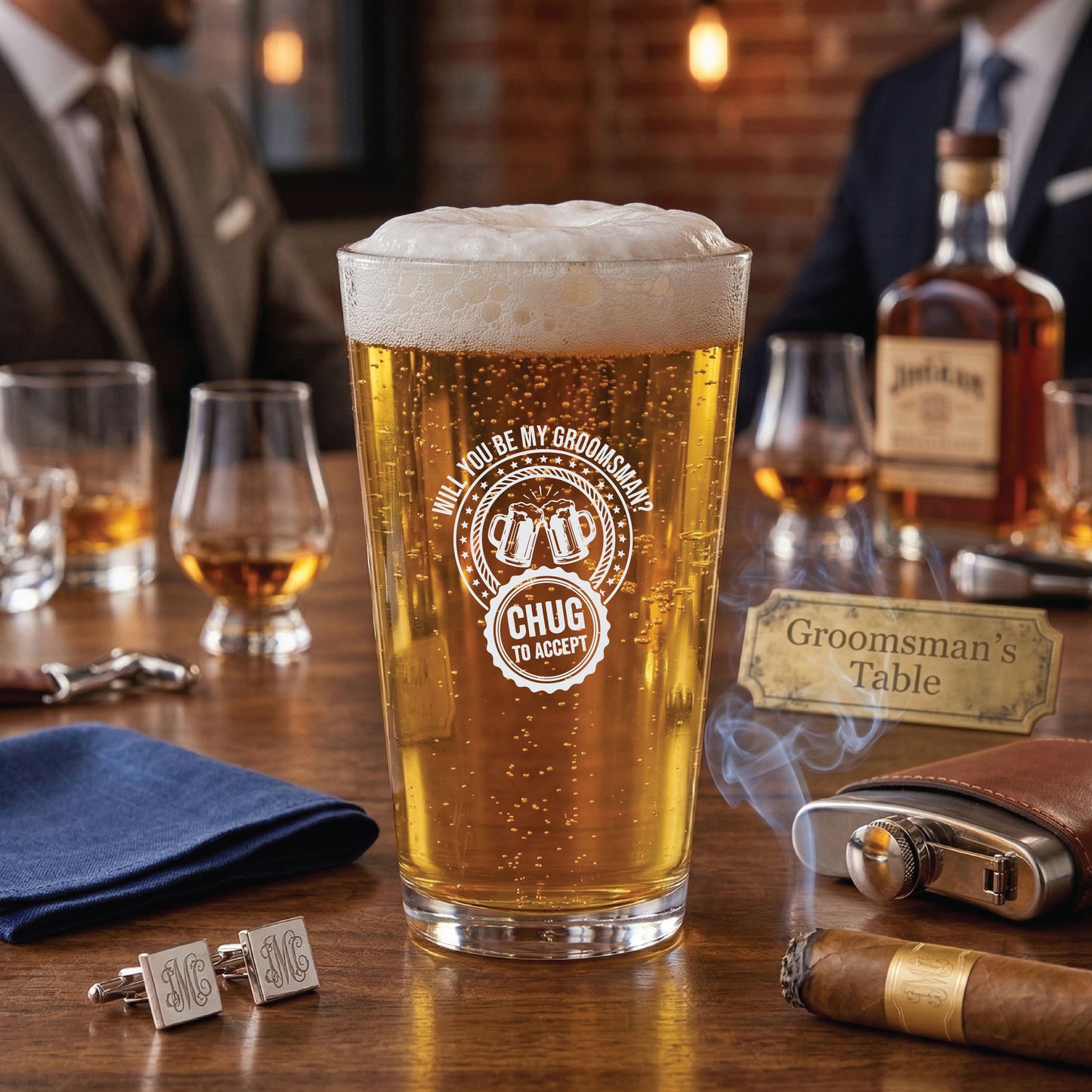 The Groomsman Proposal Pint