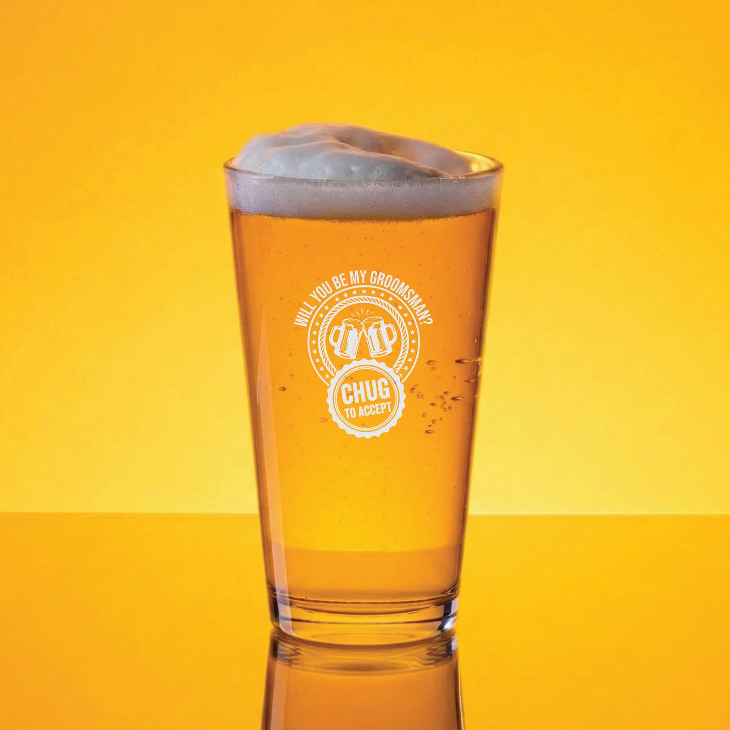 The Groomsman Proposal Pint