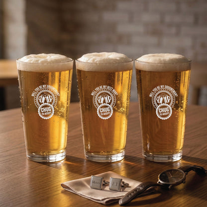 The Groomsman Proposal Pint