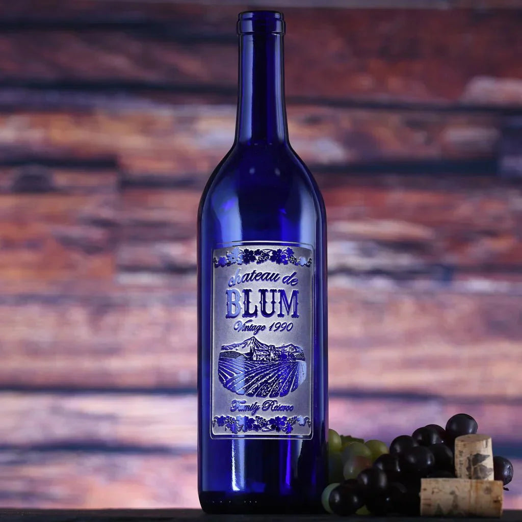 Engraved Wine Bottle - wine - GroomsDay
