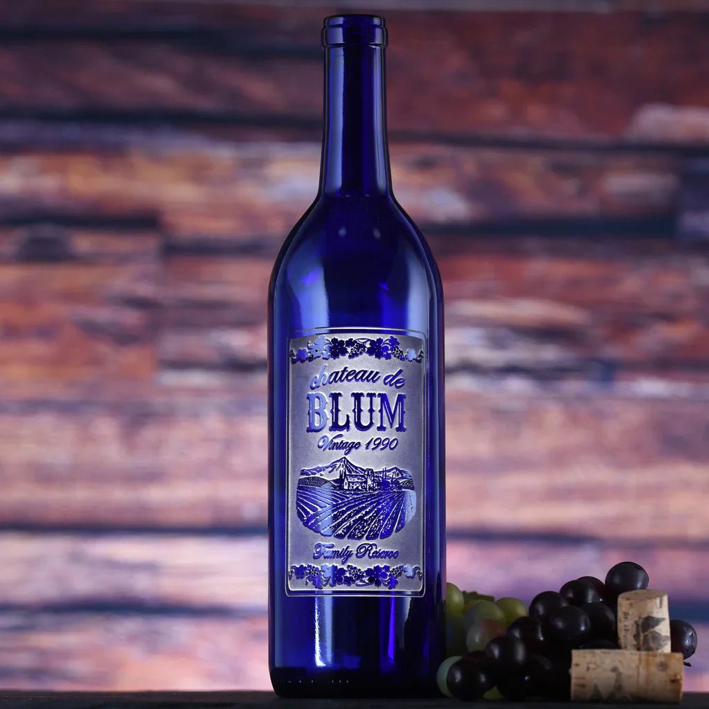 Engraved Wine Bottle