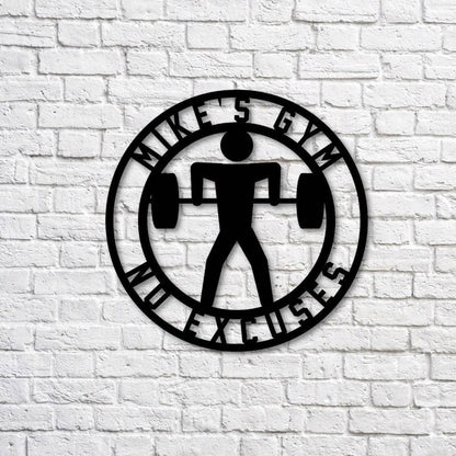 Workout With Metal - Pub Signs - GroomsDay