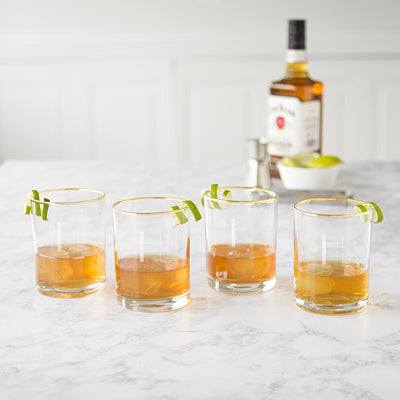 Gold Rimmed Whiskey Glasses - Unrivaled Luxury