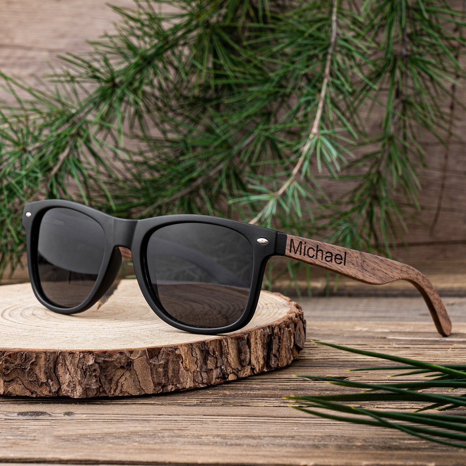 Groomsmen Sunglasses - Way Cool Wooden Wayfarers - GroomsDay