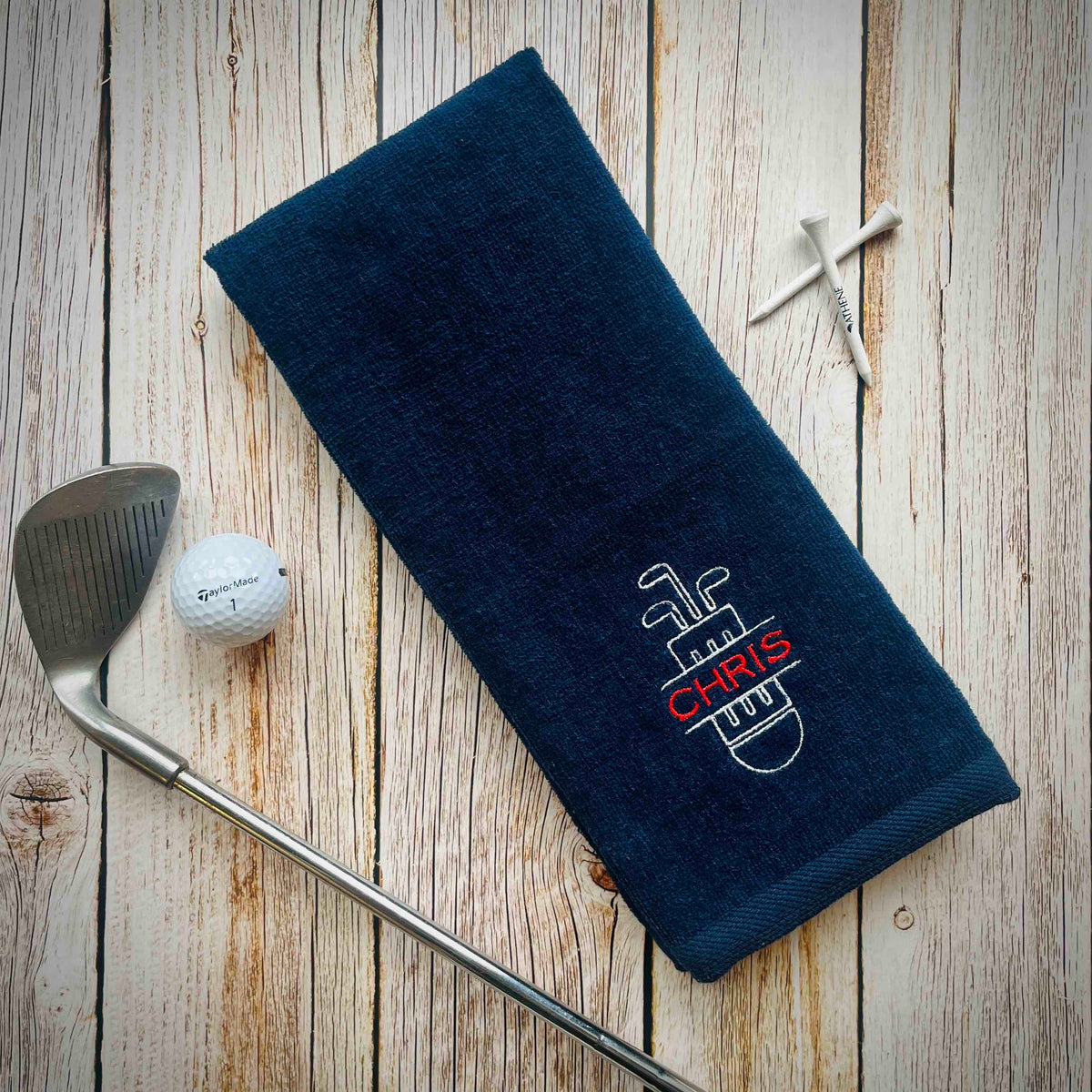 Clubs for Sale Golf Towel by Groovy Guy Gifts