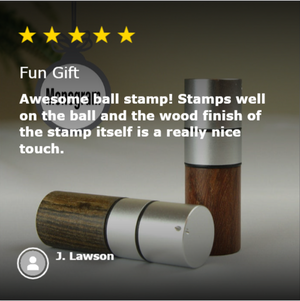 Wooden Golf Ball Stamp