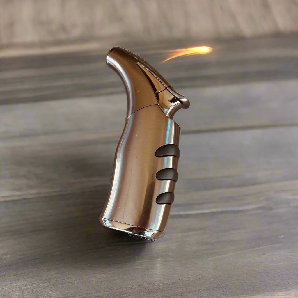 Powerful Silver Torch Lighter for Cigars Lighter