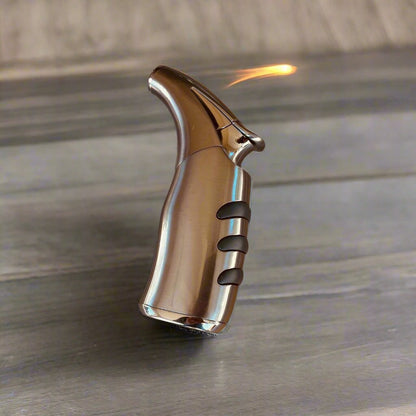 Powerful Silver Torch Lighter for Cigars Lighter