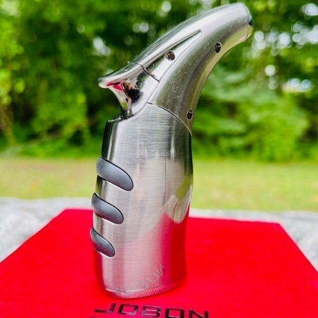 Powerful Silver Torch Lighter for Cigars Lighter