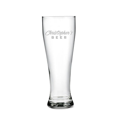 Big Boy custom tall glass pint glass Name