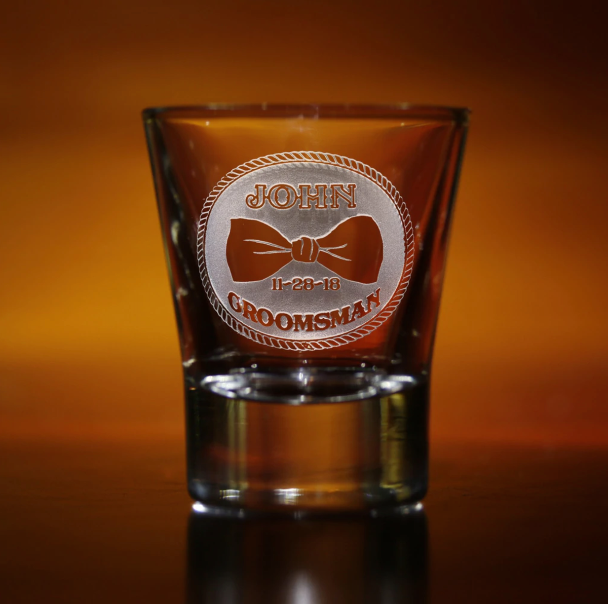 Custom Shot Glass - GroomsDay