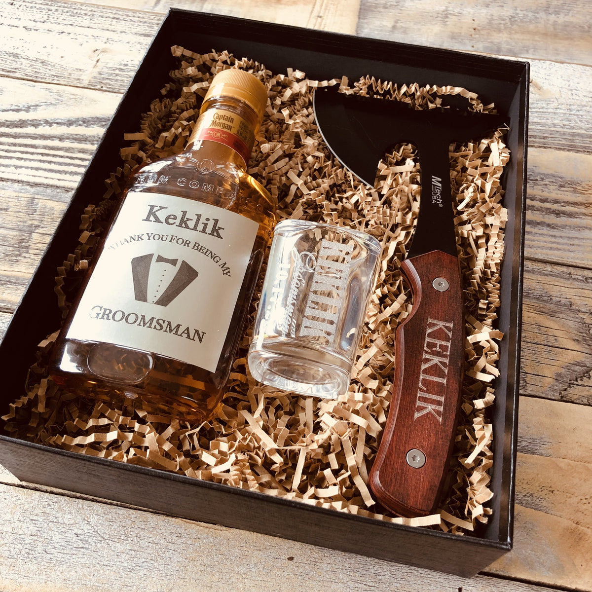 Whiskey Crate Gift Set - Groovy Groomsmen Gifts