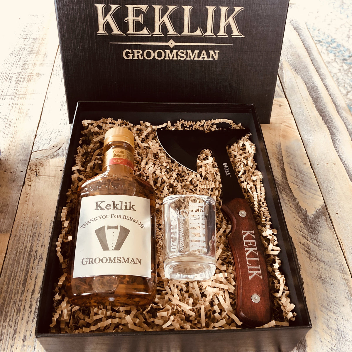 Whiskey Crate Gift Set - Groovy Groomsmen Gifts