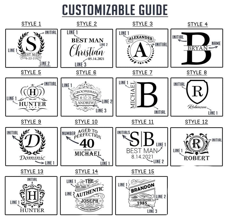 Great Personalized Decanter With Low Ball Glasses | Quick Delivery! Decanter Set