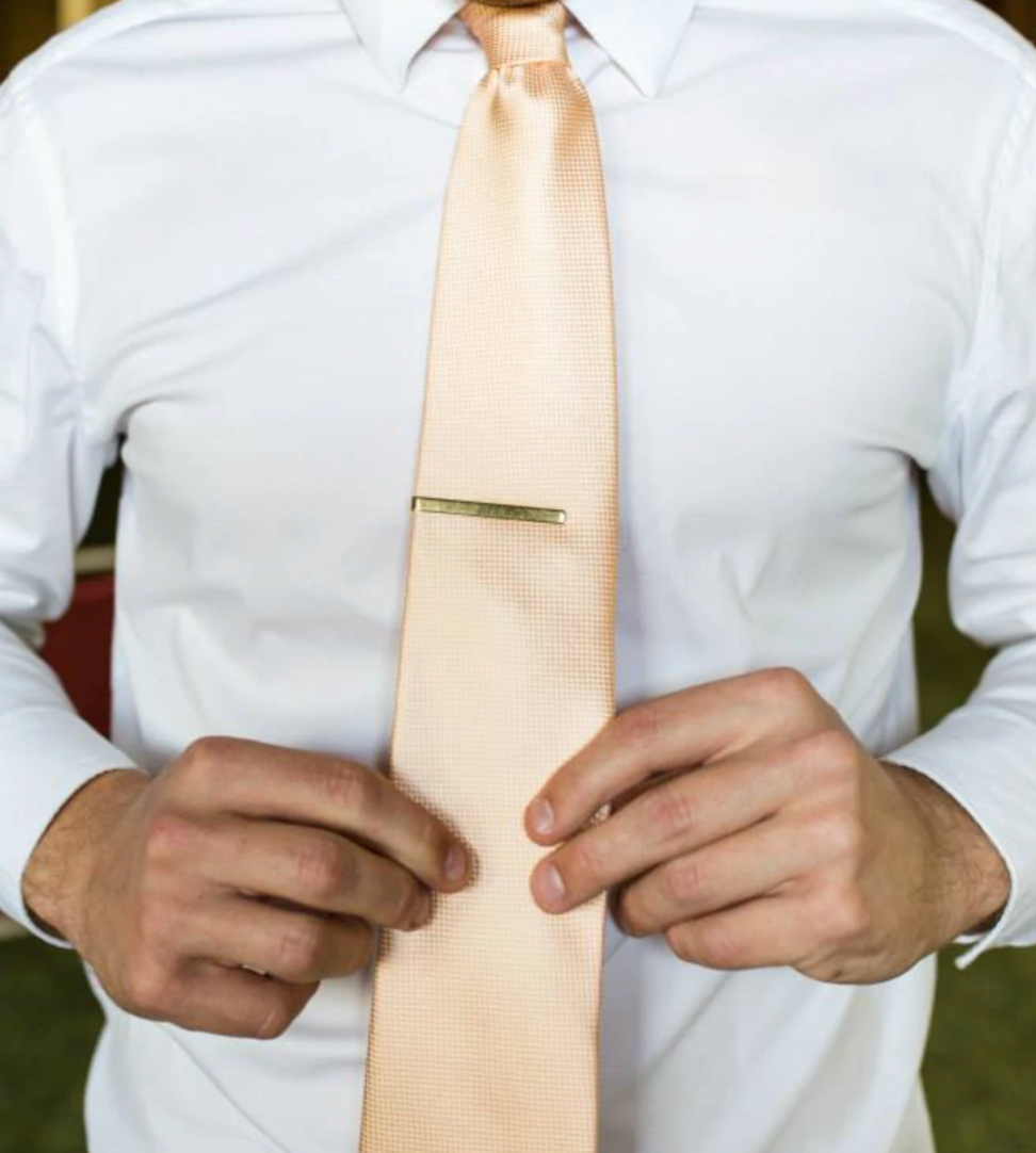 Personalized Tie Clips, Gold Tie Clip, Tie Clips, Men's Custom Tie Bar,  Groomsmen Gift, Gift for Dad, Men's Wedding Tie Accessories 