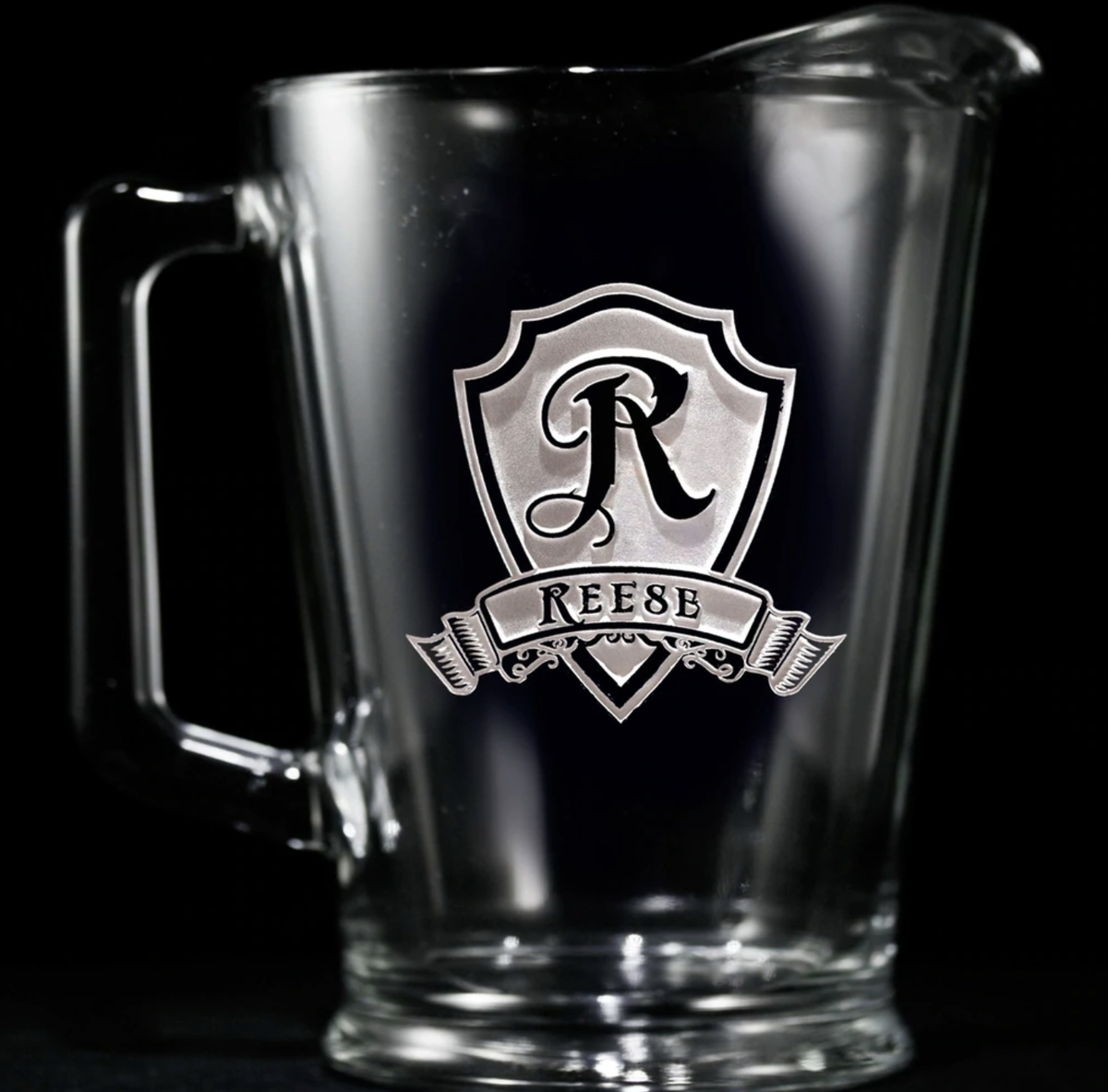 Personalized Pint Glasses with Beer Pitcher