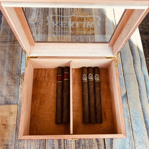 The Best Personalized Glass Top Humidor (Free Engraving Today) Cigar