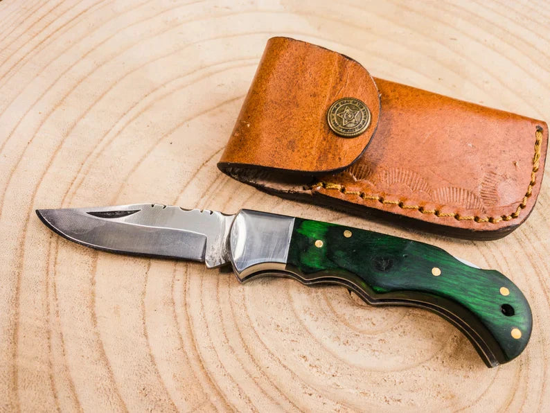 Damascus Steel Hunting Knife - Groovy Groomsmen Gifts