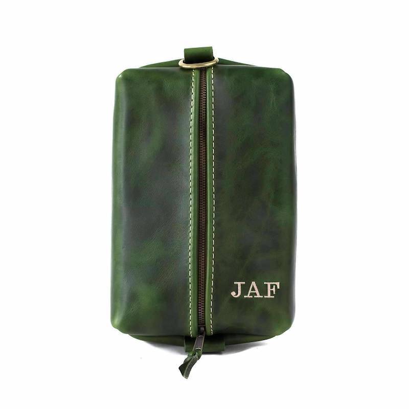 Heirloom Toiletry Travel Bag / Dopp Kit EMERALD GREEN
