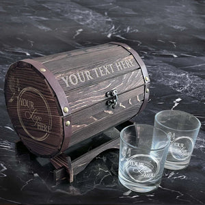 Personalized Whiskey Glass Box Set