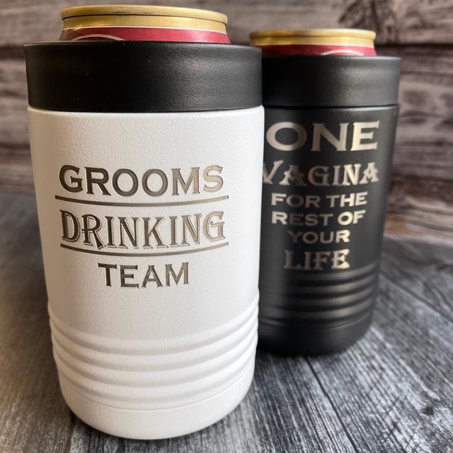 Custom Bachelor Party Koozies - Groovy Groomsmen Gifts