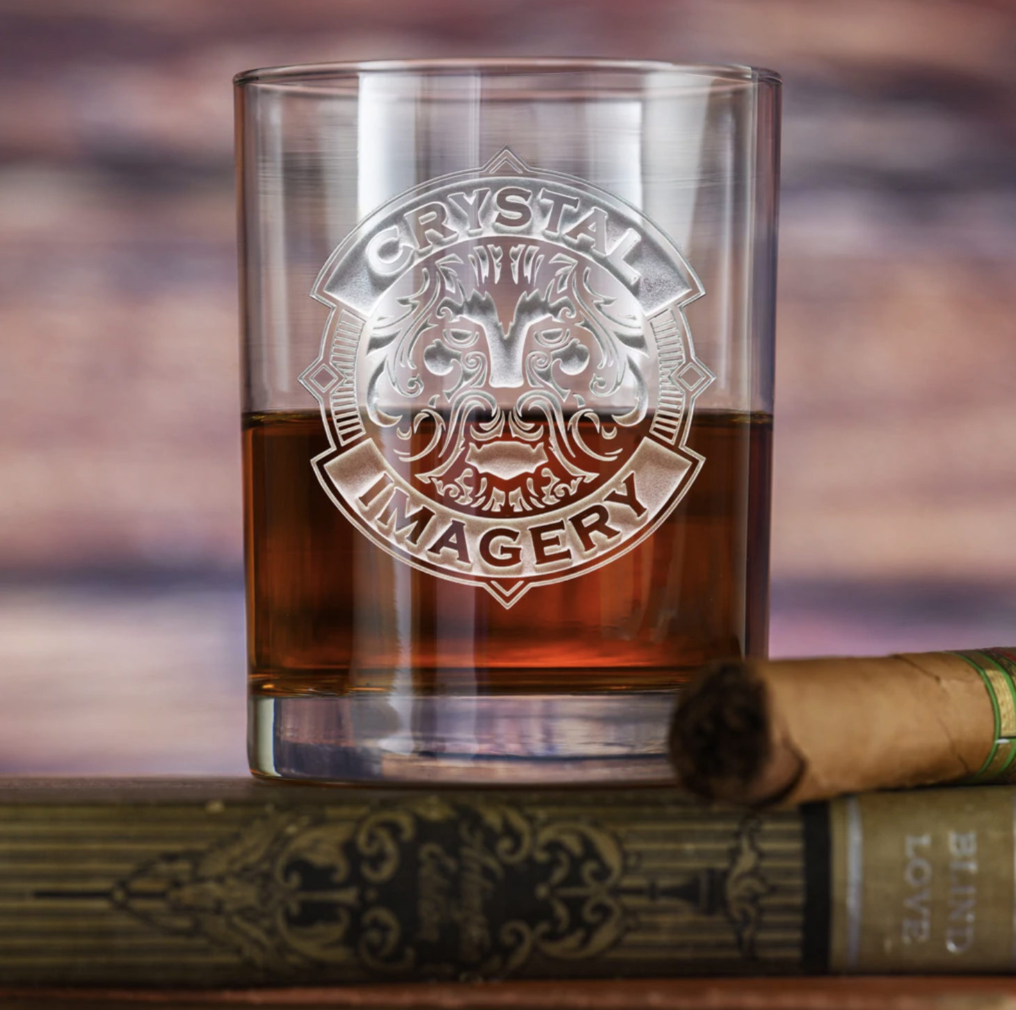 Logo Bourbon Whiskey Glass