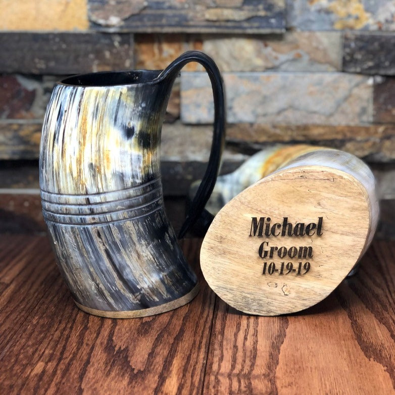 Medieval Glass Tankard | Beer Tankard | Beer Mug | Glass Mug | Glass  Tankard | Bachelor Party | Groomsmen Gift | Free Personalization