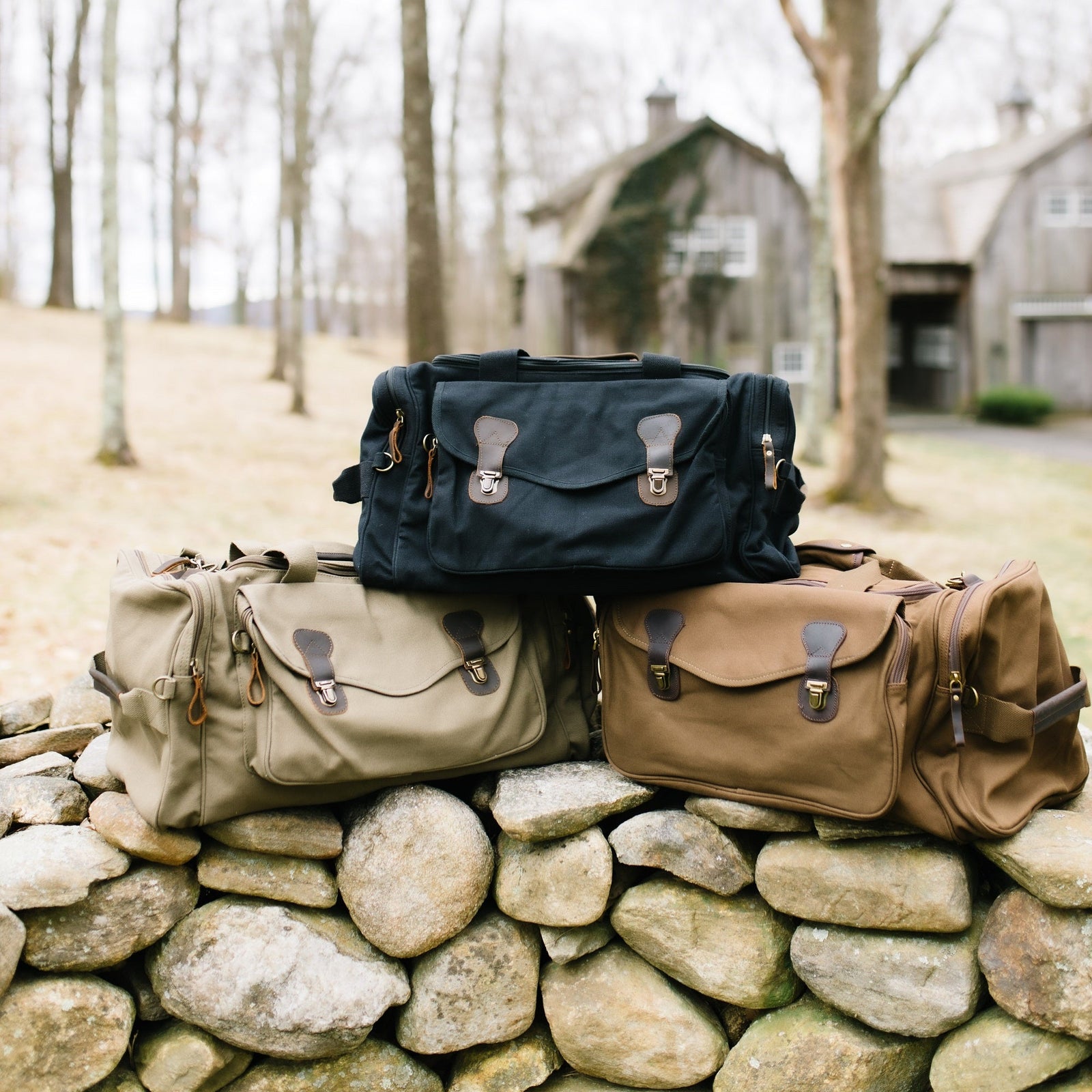 Mens 2024 canvas duffle