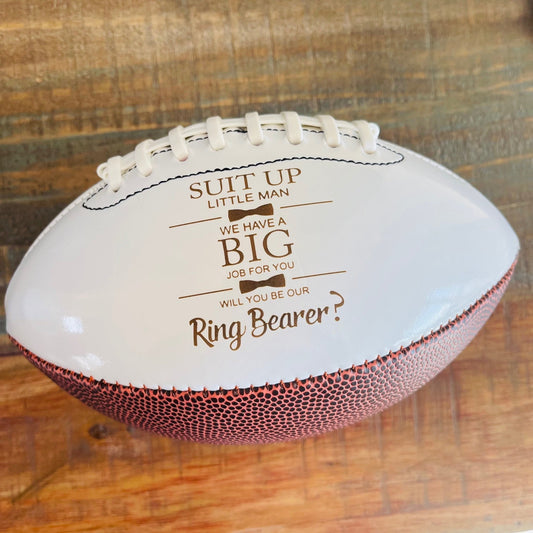 Football Ring Bearer Proposal Gift Proposal