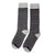 Personalized Groomsmen Proposal Socks Black and White Stripes