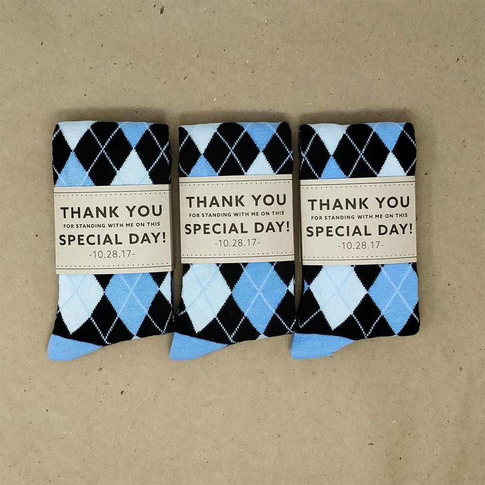Grateful Personalized Groomsmen Socks - Socks - GroomsDay