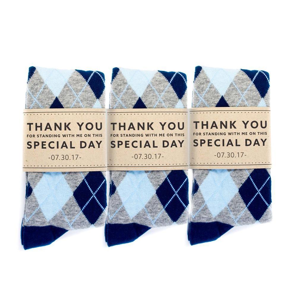 Grateful Personalized Groomsmen Socks - Socks - GroomsDay