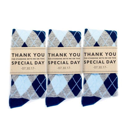 Grateful Personalized Groomsmen Socks - Socks - GroomsDay