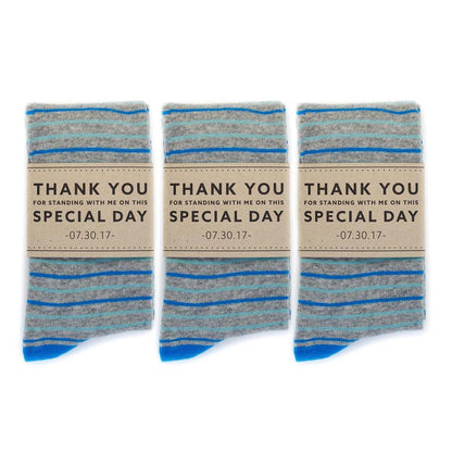 Grateful Personalized Groomsmen Socks - Socks - GroomsDay