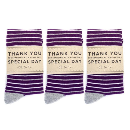 Grateful Personalized Groomsmen Socks - Socks - GroomsDay