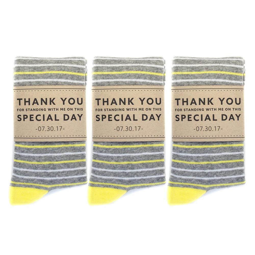 Grateful Personalized Groomsmen Socks - Socks - GroomsDay