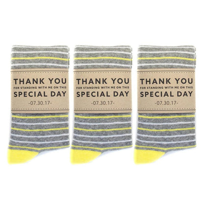 Grateful Personalized Groomsmen Socks - Socks - GroomsDay
