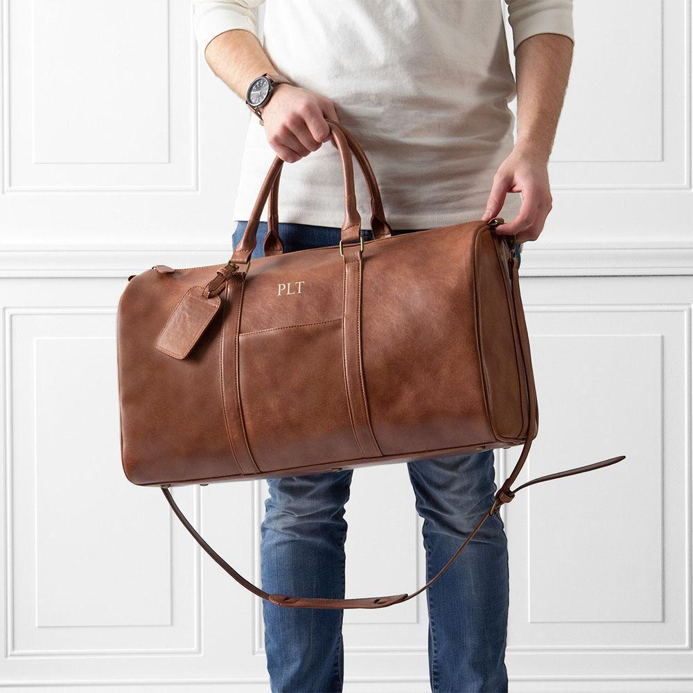 Vegan leather weekender Clearance