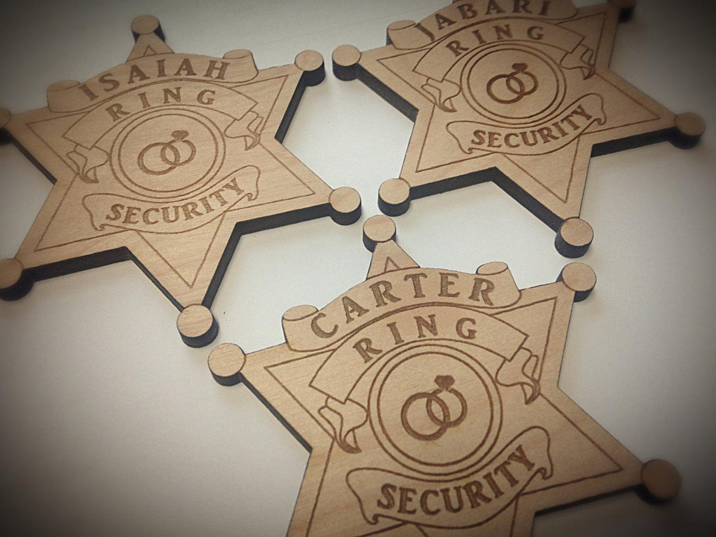 Ring Security Badge for Ring Bearers Natural